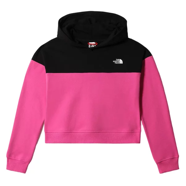 The North Face Girls' Drew Peak Cropped Hoodie - Pink