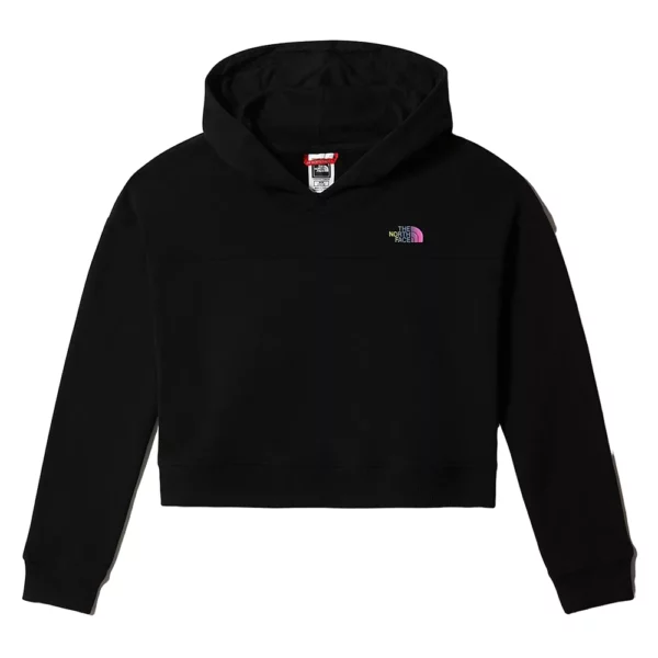 The North Face Girls' Drew Peak Cropped Hoodie - Black