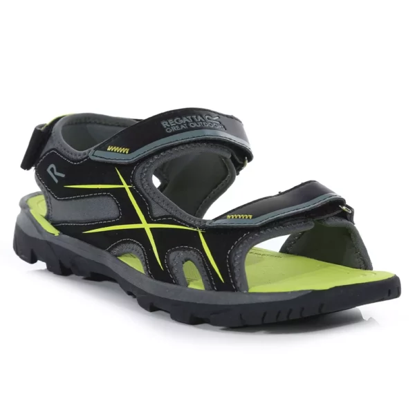Regatta Men's Kota Drift Sandals - Black/Green