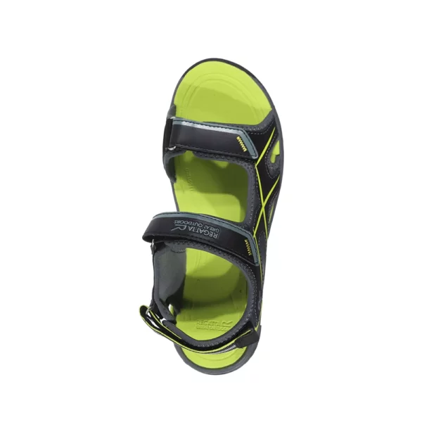 Regatta Men's Kota Drift Sandals - Black/Green - Image 6