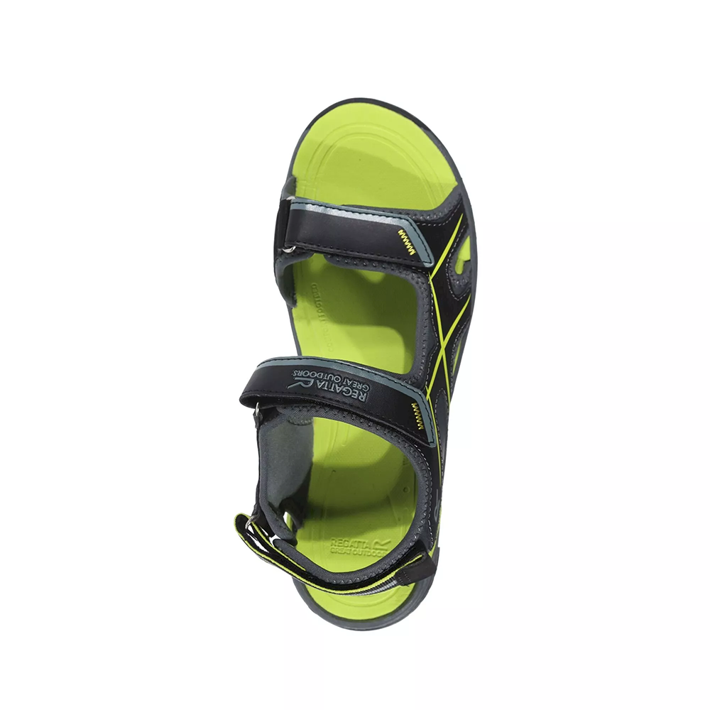 Regatta Men's Kota Drift Sandals - Black/Green - Image 5
