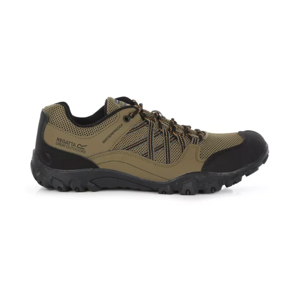 Regatta Men's Edgepoint III Waterproof Walking Shoes - Navy Green/Black - Image 3