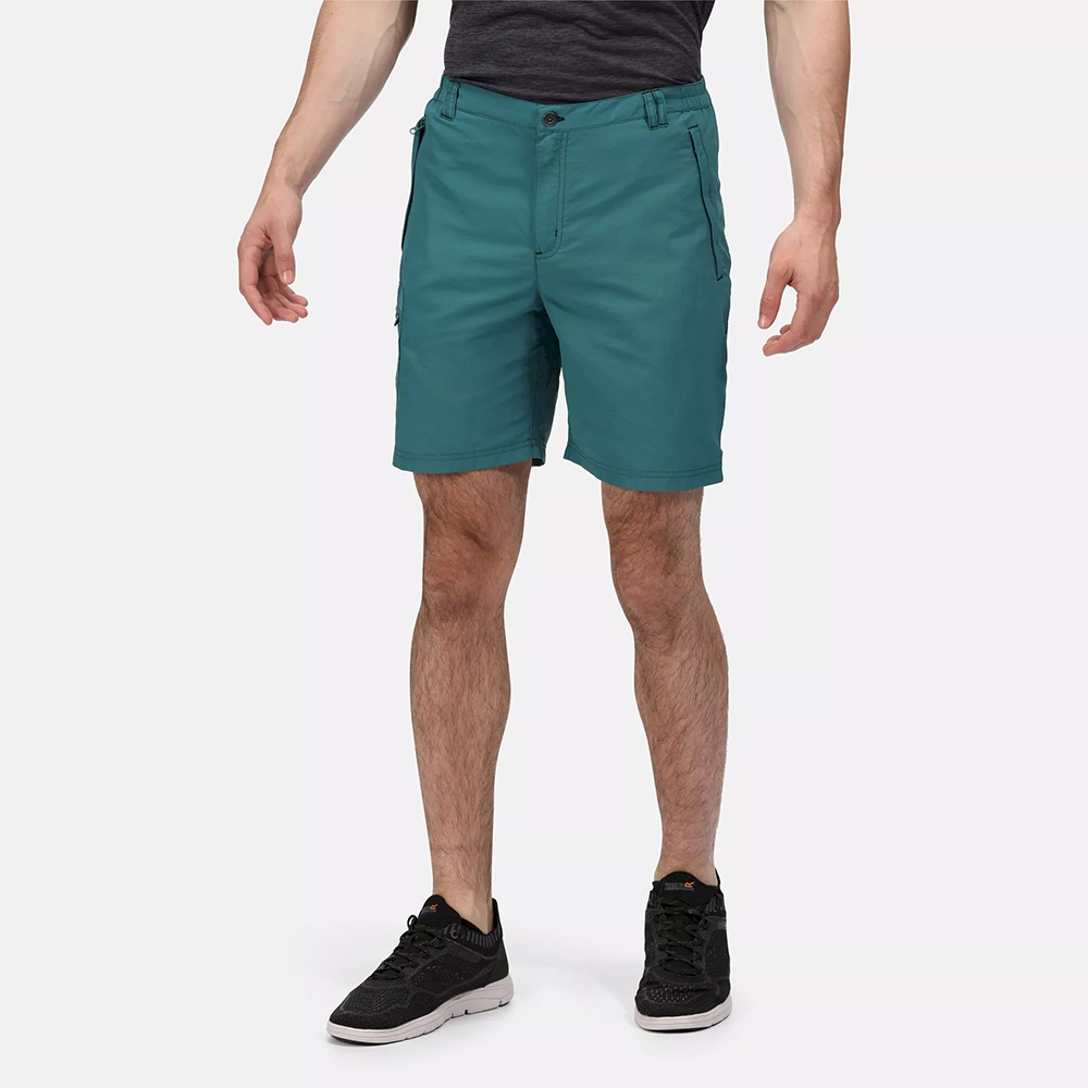 Regatta Men's Leesville II Multi Pocket Walking Shorts - Pacific Green - Image 5