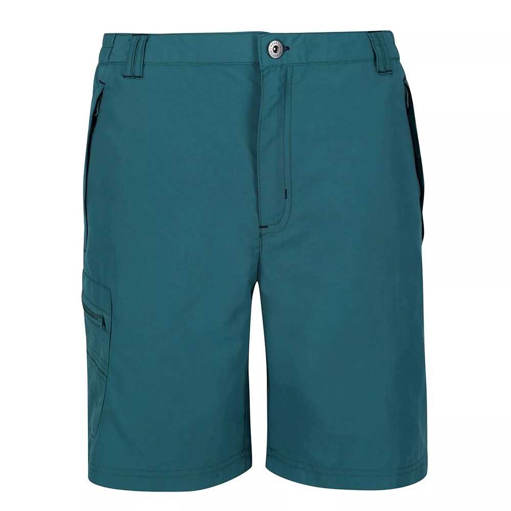 Regatta Men's Leesville II Multi Pocket Walking Shorts - Pacific Green - Image 3