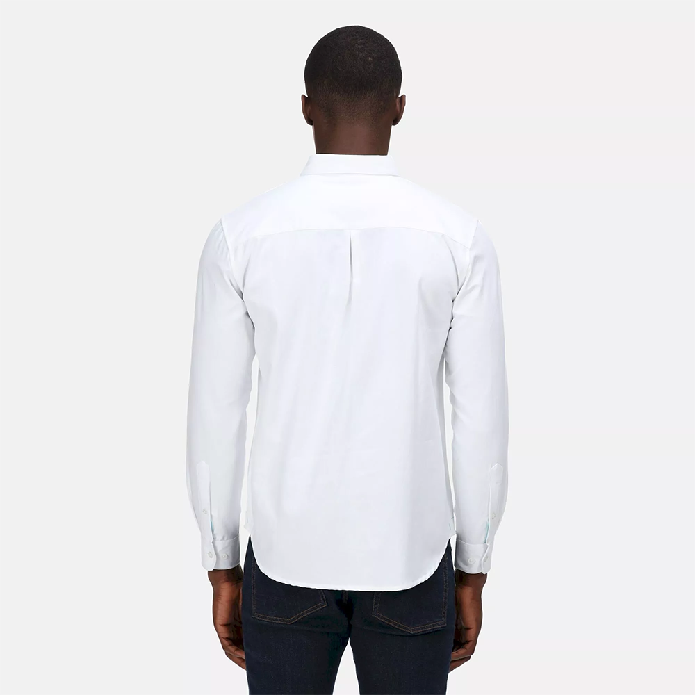 Regatta Men's Brycen Long Sleeve Shirt - White - Image 2
