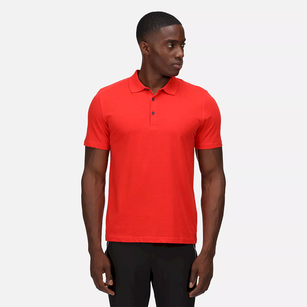 Regatta Men's Sinton Lightweight Polo Shirt - Red - Image 5
