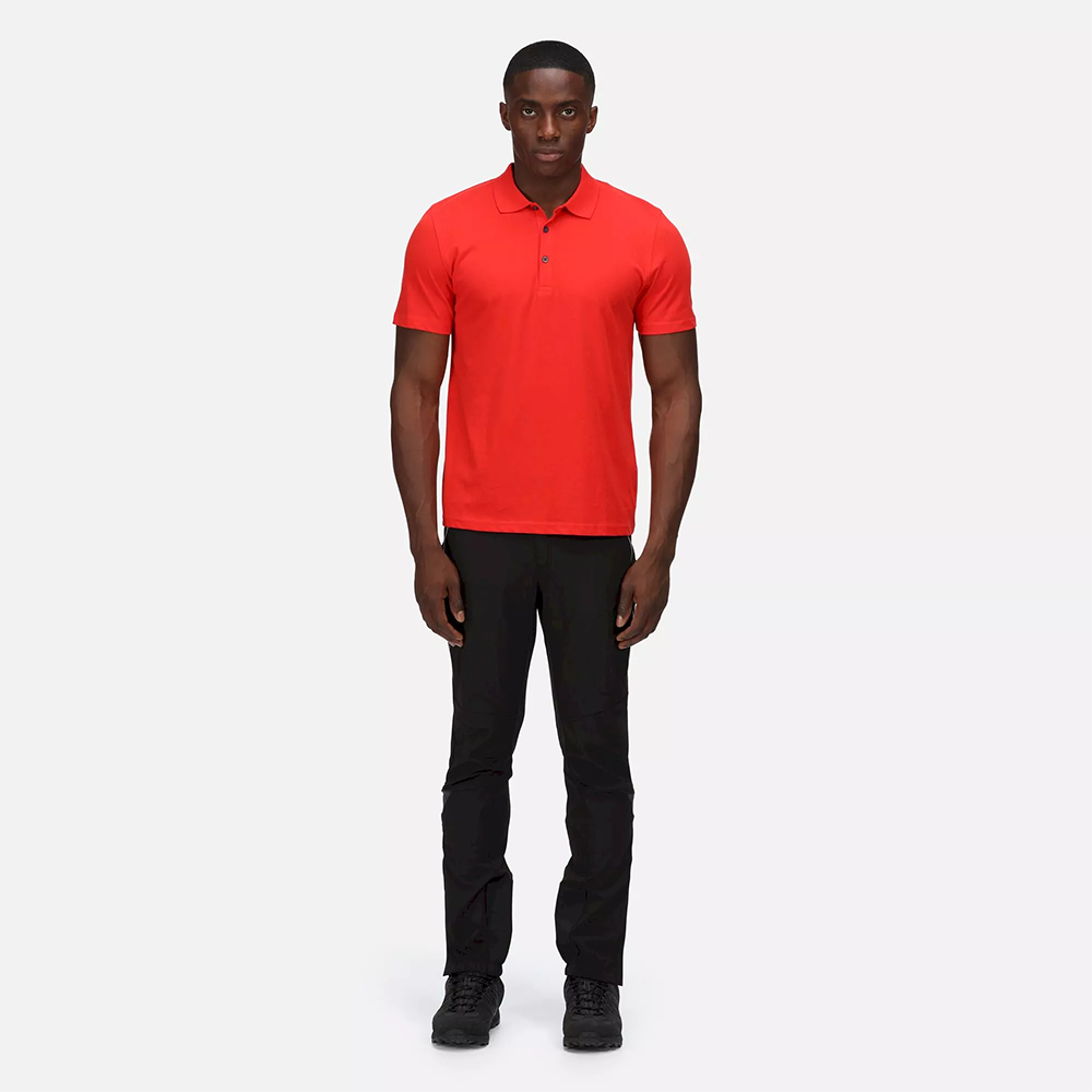 Regatta Men's Sinton Lightweight Polo Shirt - Red - Image 7