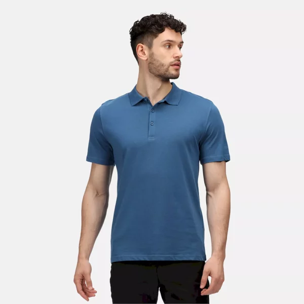 Regatta Men's Sinton Lightweight Polo Shirt - Blue - Image 6