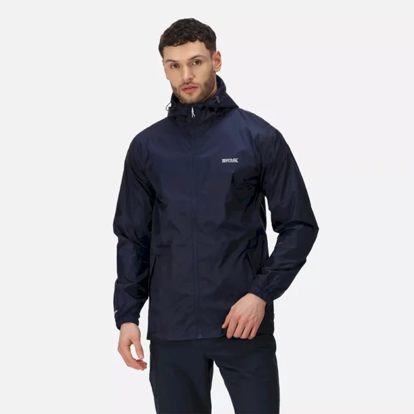 Regatta Men's Pack-It III Waterproof Jacket - Navy Blue - Image 6