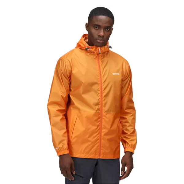 Regatta Men's Pack-It III Waterproof Jacket - Orange - Image 6