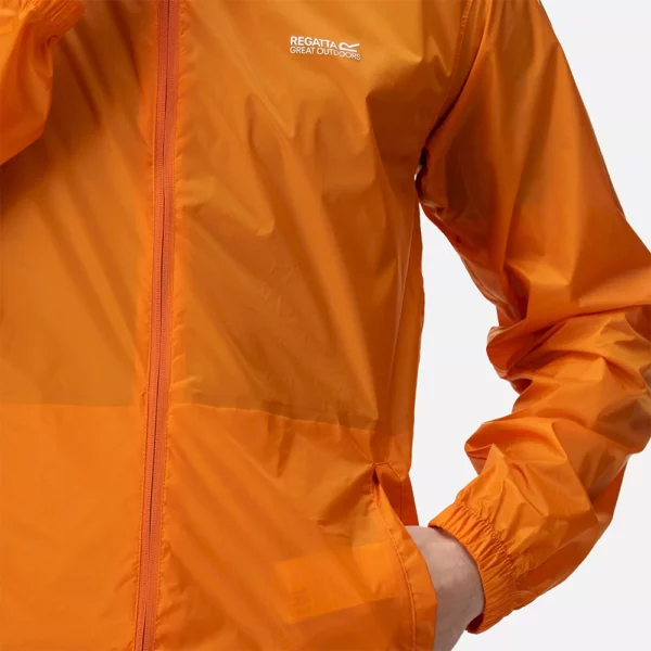 Regatta Men's Pack-It III Waterproof Jacket - Orange - Image 9