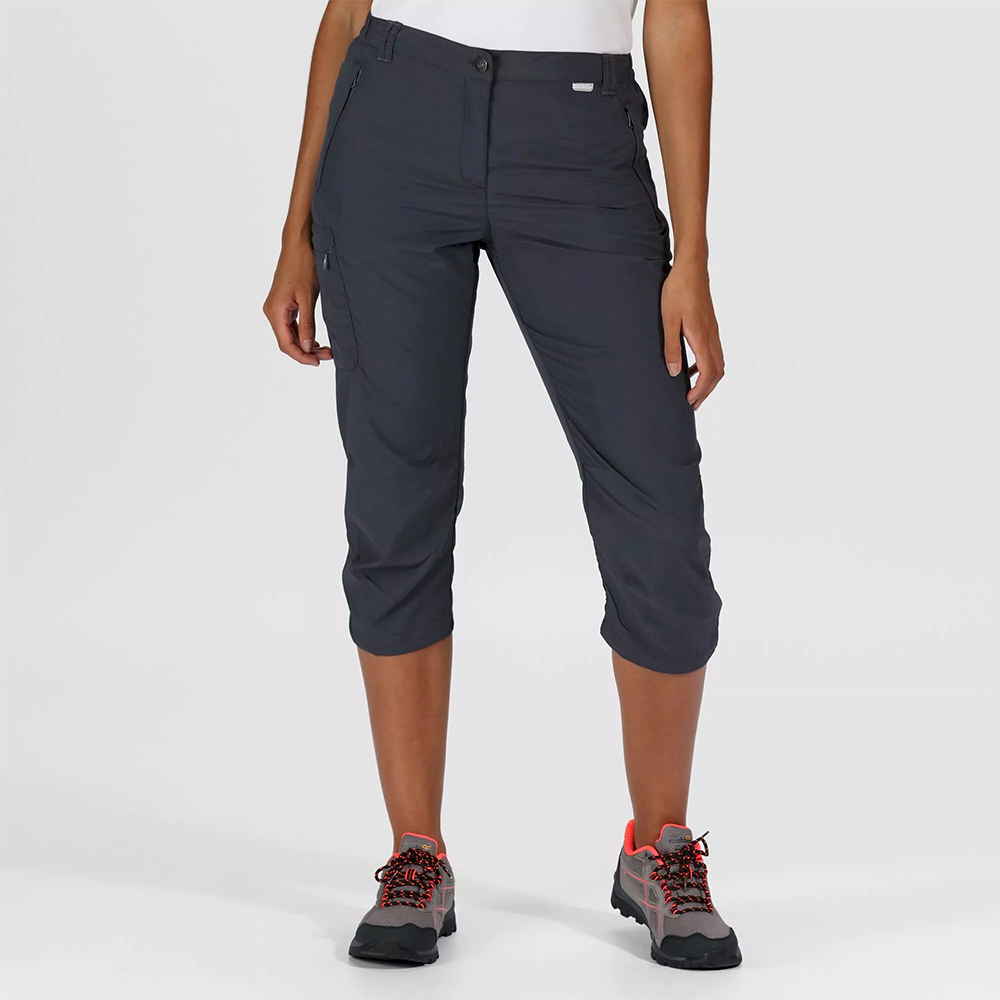 Regatta Women's Chaska II Capri Walking Trousers - Dark Gray - Image 3