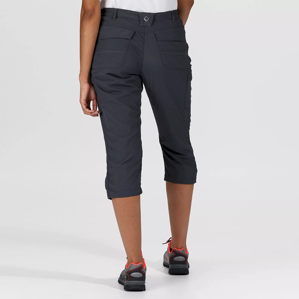 Regatta Women's Chaska II Capri Walking Trousers - Dark Gray - Image 4