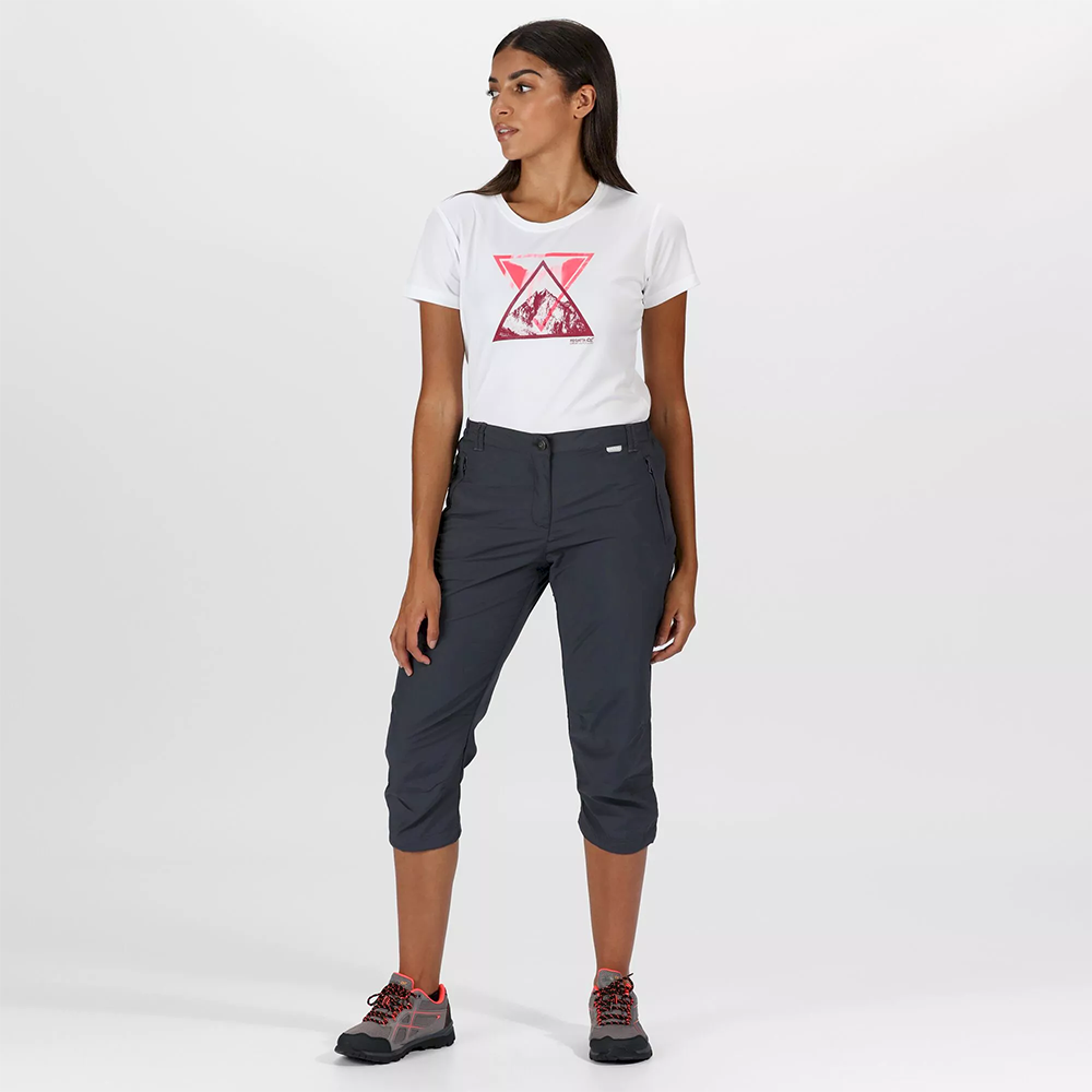 Regatta Women's Chaska II Capri Walking Trousers - Dark Gray - Image 5