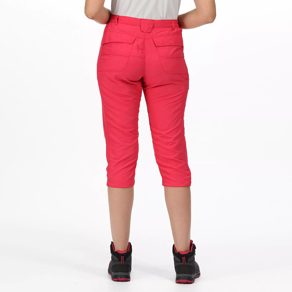 Regatta Women's Chaska II Capri Walking Trousers - Pink - Image 6
