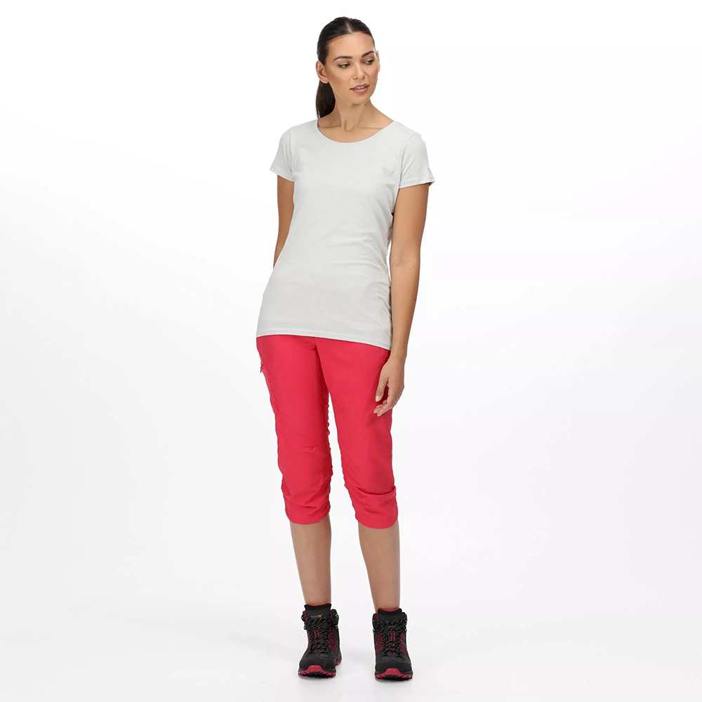 Regatta Women's Chaska II Capri Walking Trousers - Pink - Image 7