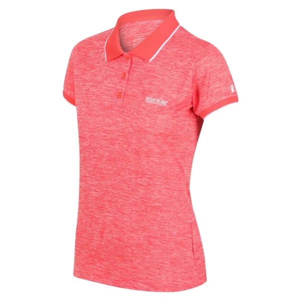 Regatta Women's Remex II Polo Neck T-Shirt - Neon Peach