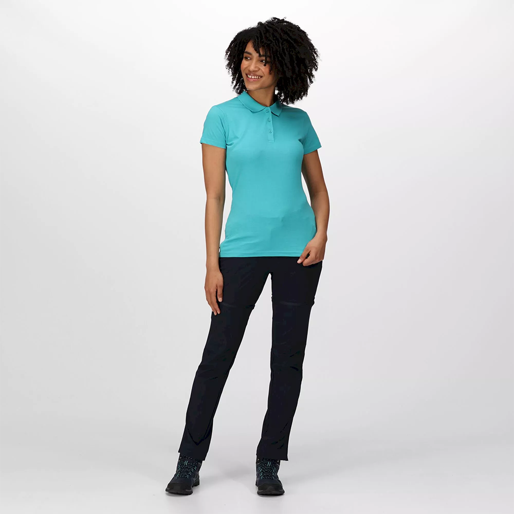 Regatta Women's Sinton Coolweave Polo Shirt - Turquoise - Image 7