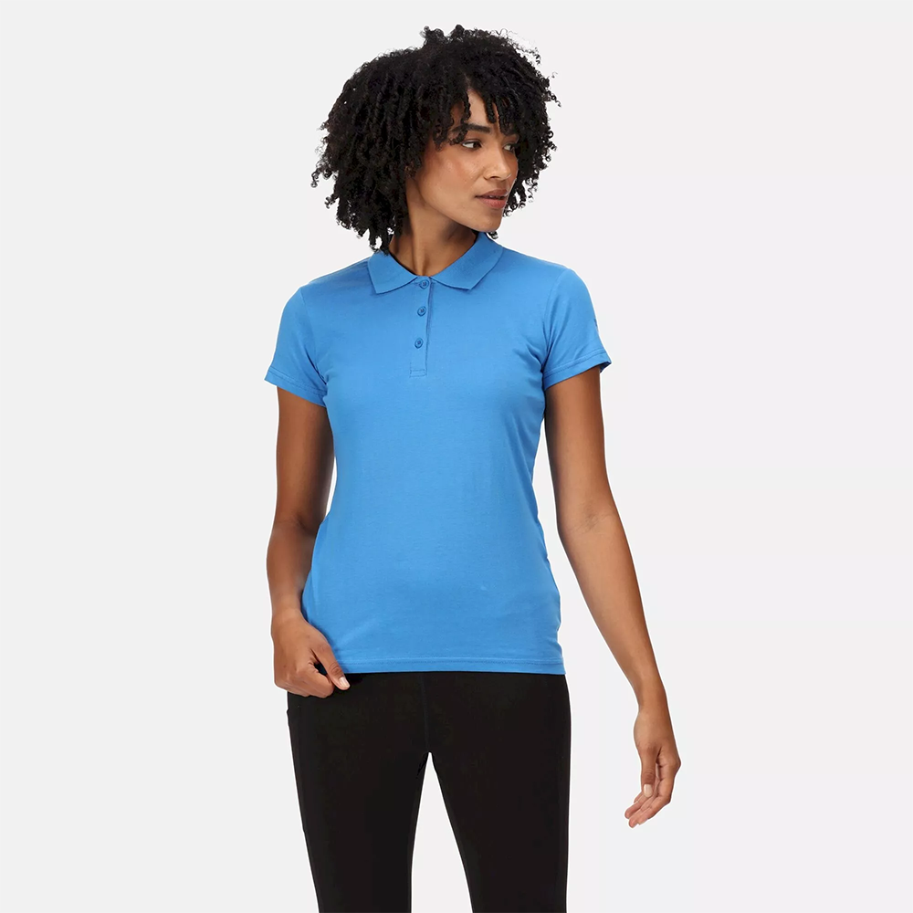 Regatta Women's Sinton Coolweave Polo Shirt - Blue - Image 5