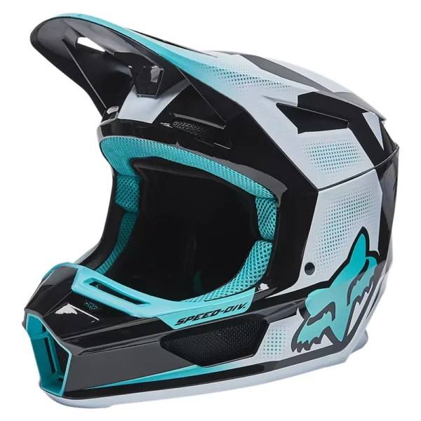 Fox V2 Dier Helmet - Teal - Image 3