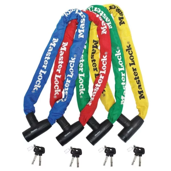 Master Lock Bike Chain Lock Procol 0.9m - Red - Image 4