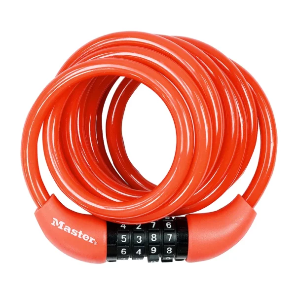 Master Lock Cable Lock Procol 1.8m - Red