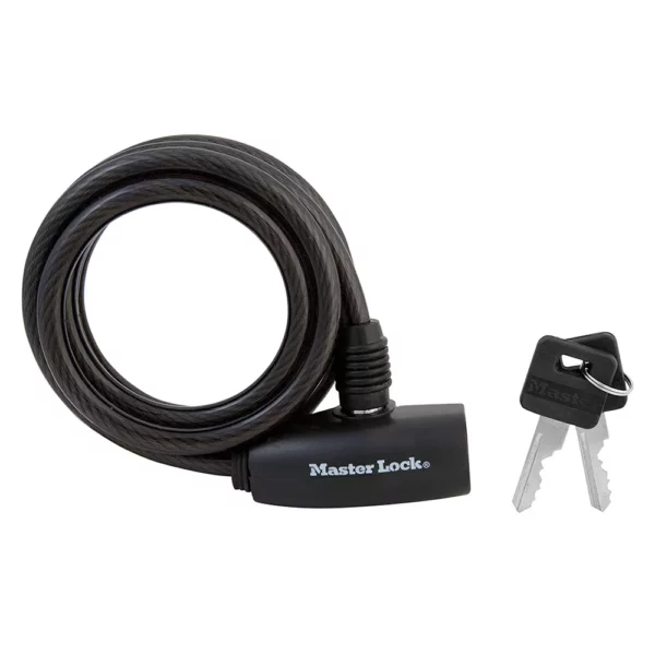Master Lock Chains And Cable Locks 1.8m - Black