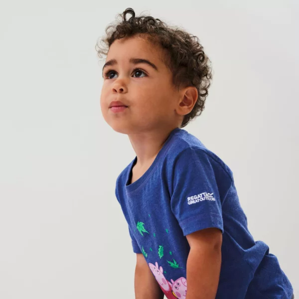 Regatta Kids' Peppa Pig Printed Short Sleeve T-Shirt - Blue - Image 6