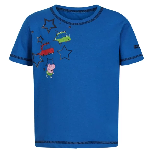 Regatta Kids' Peppa Pig Printed Short Sleeve T-Shirt - Blue - Image 4