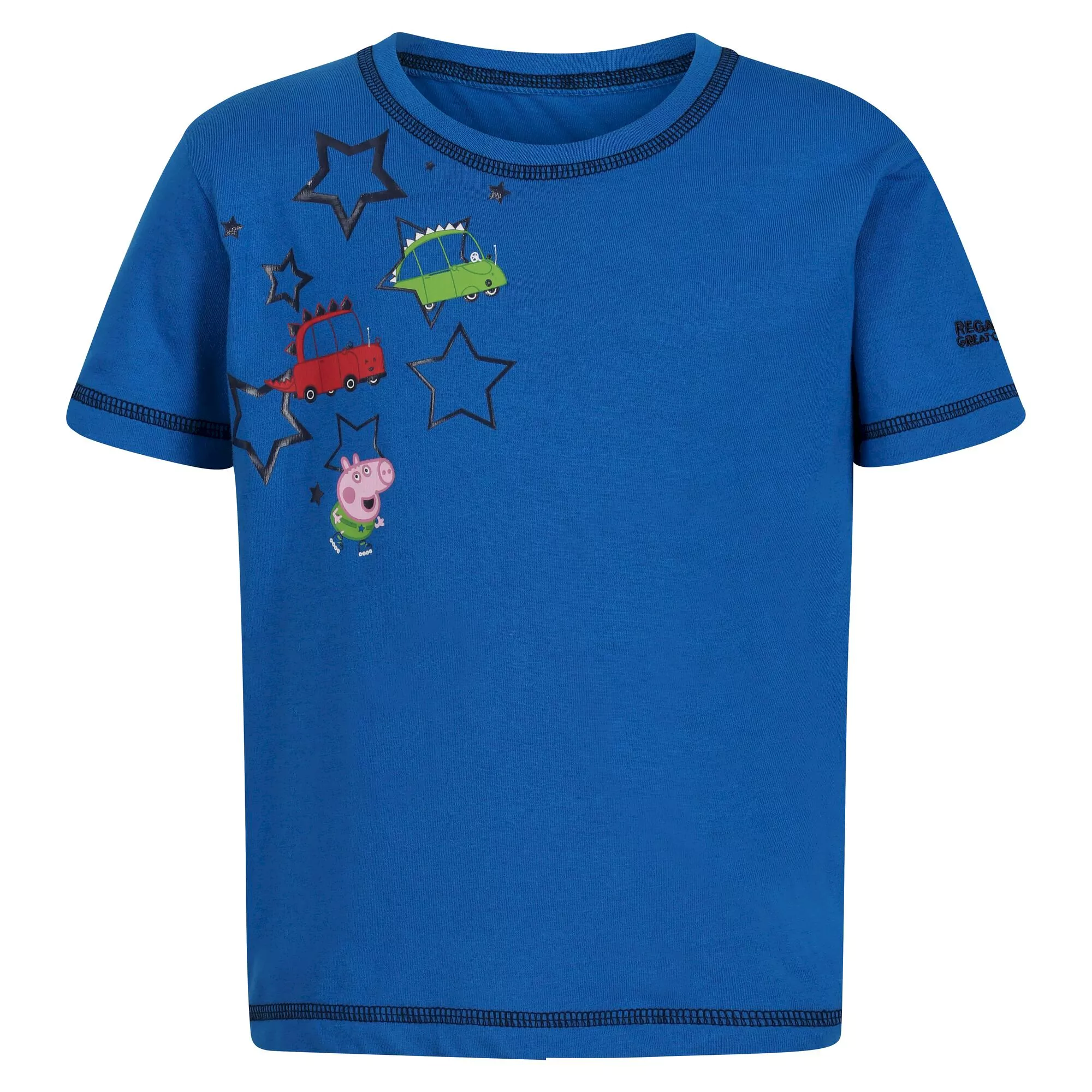 Regatta Kids' Peppa Pig Printed Short Sleeve T-Shirt - Blue - Image 3