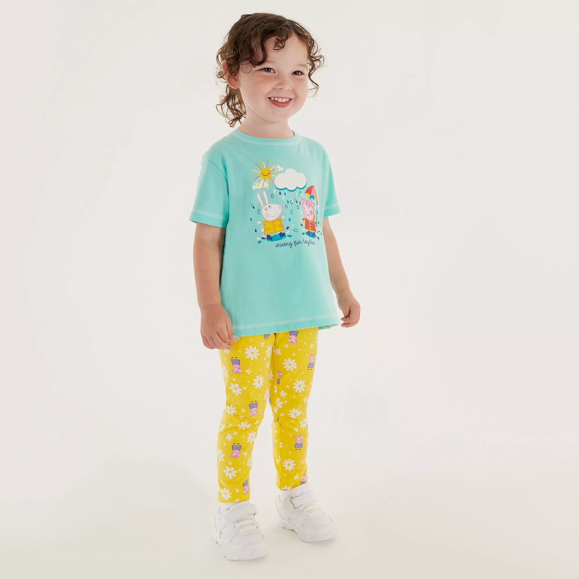 Regatta Kids' Peppa Pig Printed Short Sleeve T-Shirt - Teal - Image 6