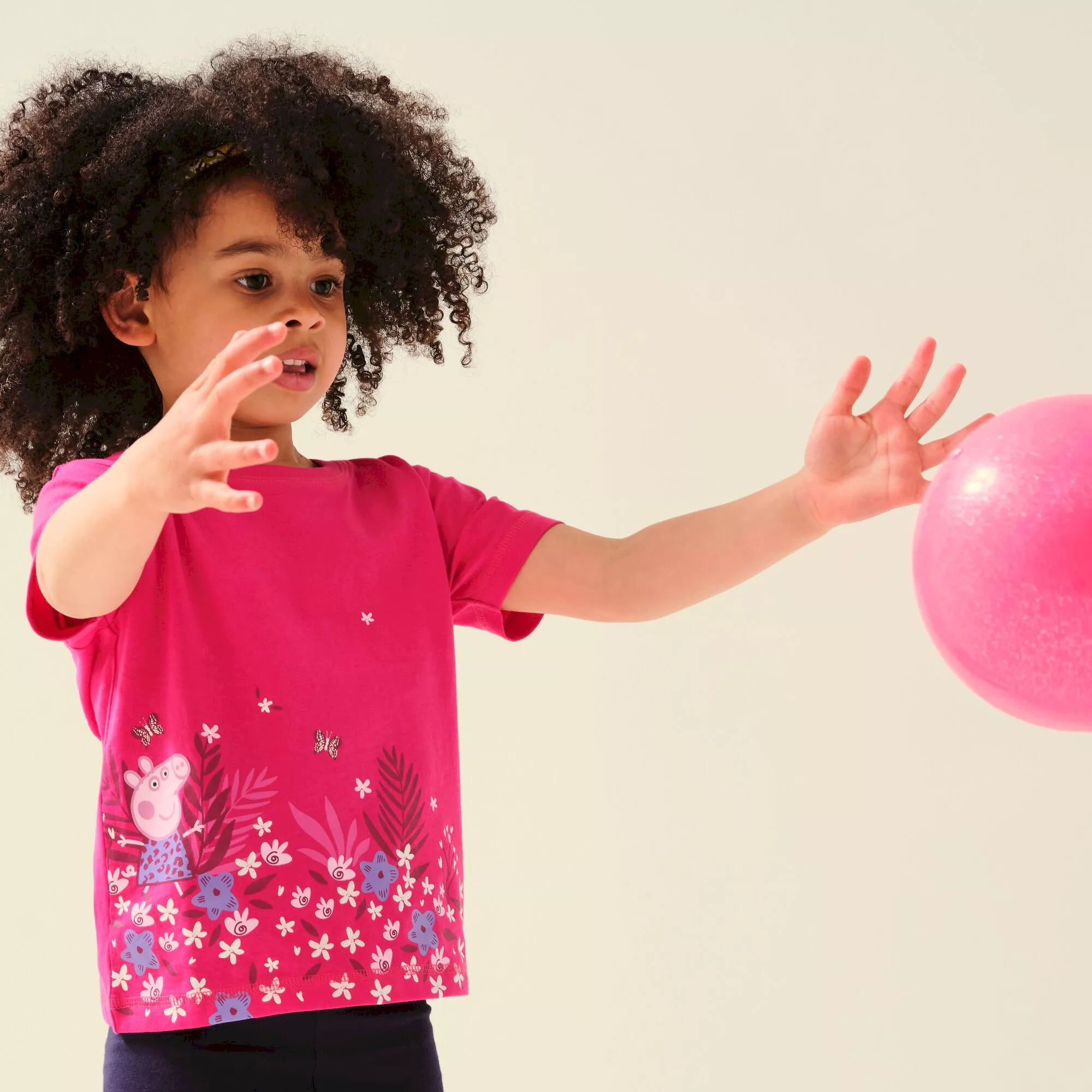 Regatta Kids' Peppa Pig Printed Short Sleeve T-Shirt - Pink - Image 5