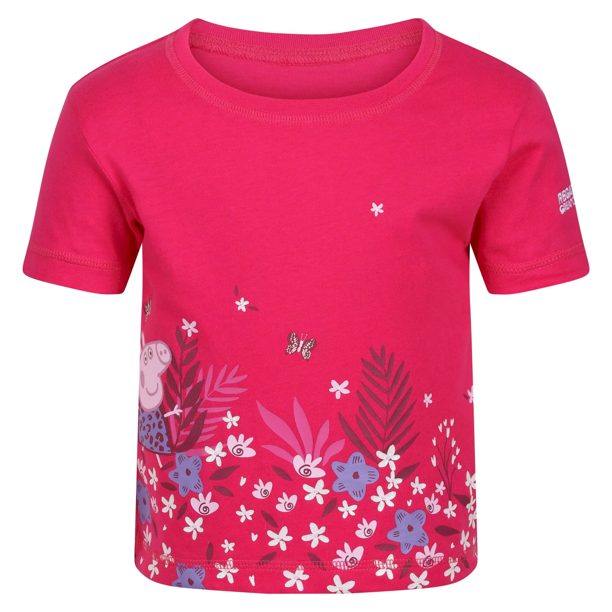 Regatta Kids' Peppa Pig Printed Short Sleeve T-Shirt - Pink - Image 3