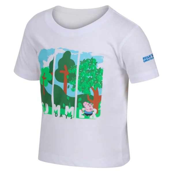 Regatta Kids' Peppa Pig Printed Short Sleeve T-Shirt - White