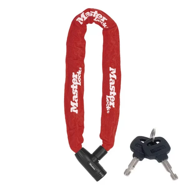Master Lock Bike Chain Lock Procol 0.9m - Red