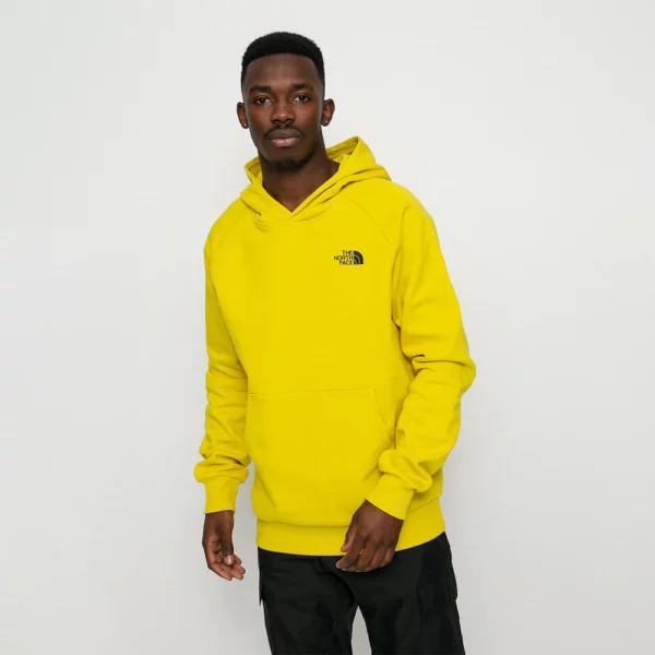 The Northface Men's Raglan Redbox Hoodie - Yellow