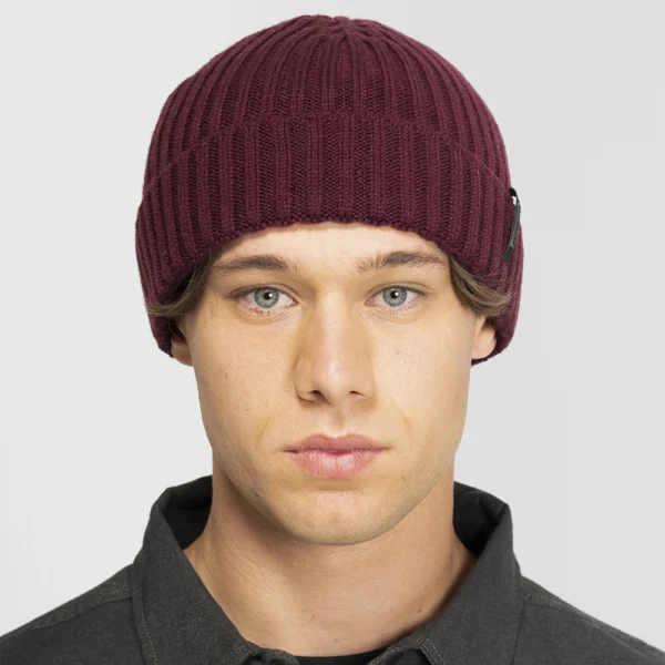 Armada Skis Unisex Merino Wool Beanie - Burgundy - Image 3