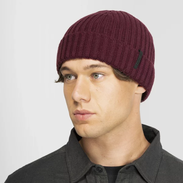 Armada Skis Unisex Merino Wool Beanie - Burgundy - Image 4