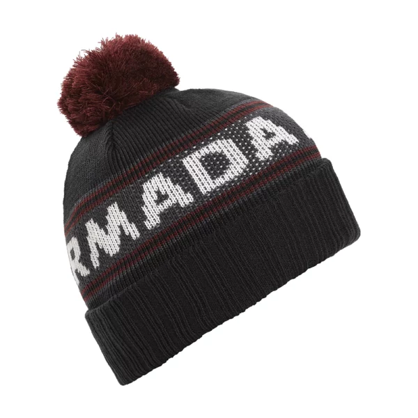 Armada Skis Unisex Jacquard Knit Pom Beanie - Black