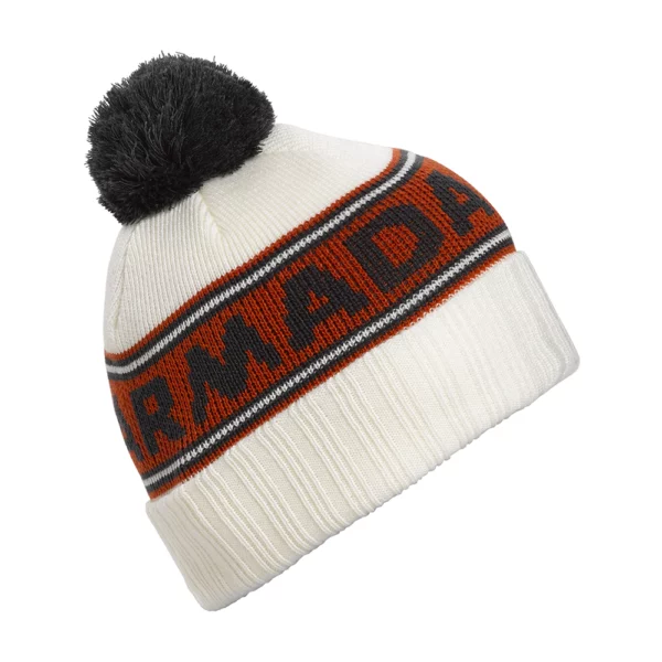 Armada Skis Unisex Jacquard Knit Pom Beanie - Blanc