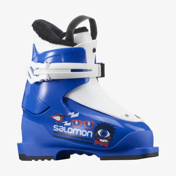 Salomon Kids' T1 Junior Ski Boots - Race Blue / White