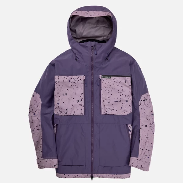 Burton Men's Frostner 2L Jacket - Violet Halo / Elderberry Spatter