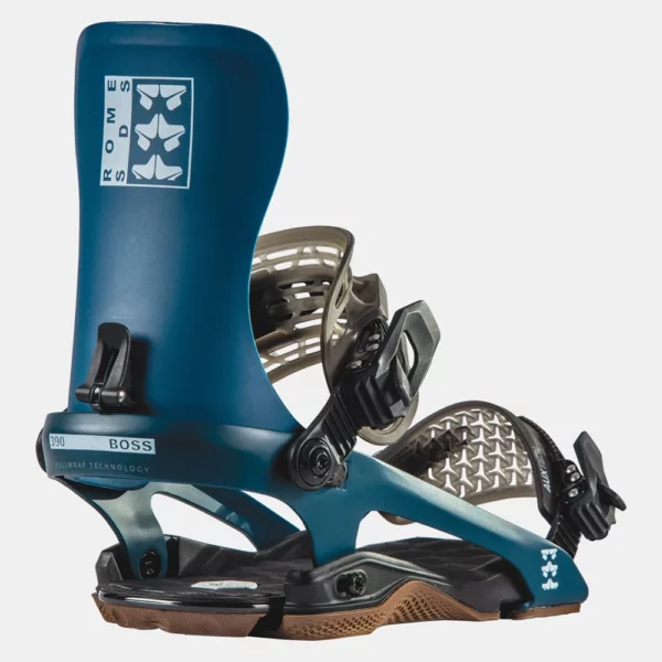 Rome Men's 390 Boss Snowboard Bindings - Navy