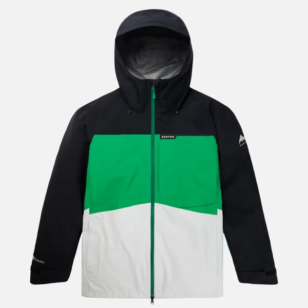 Burton Men's GORE-TEX 3L Treeline Jacket - True Black / Clover Green / Stout White