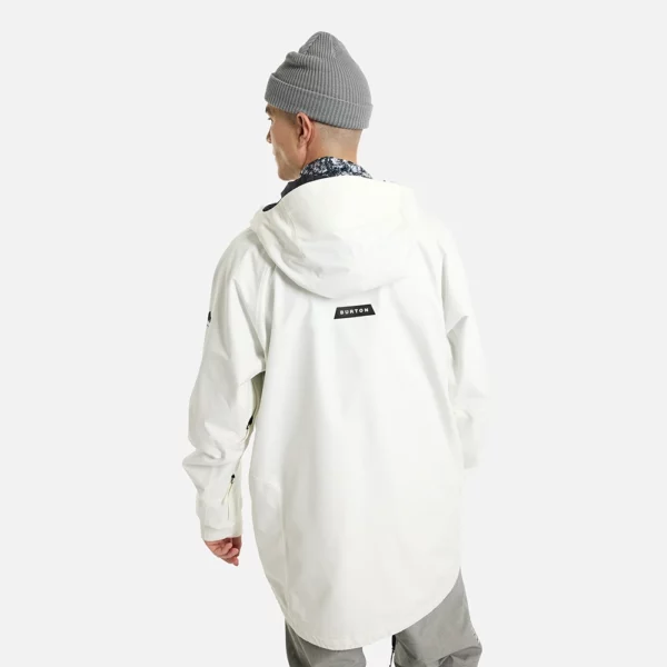 Burton Men's Powline GORE-TEX 2L Jacket - Stout White / True Black - Image 4