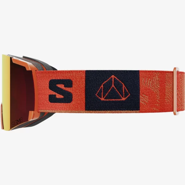 Salomon Unisex S/View Sigma Ski Goggles - Burnt Ochre/Sigma Poppy Red - Image 3