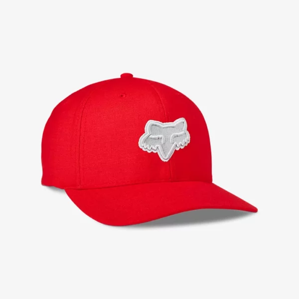 Fox Transposition Flexfit Hat - Light Grey/Red