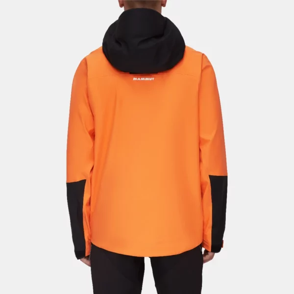 Mammut Men's Haldigrat Air HS Hooded Jacket - Tangerine / Black - Image 3