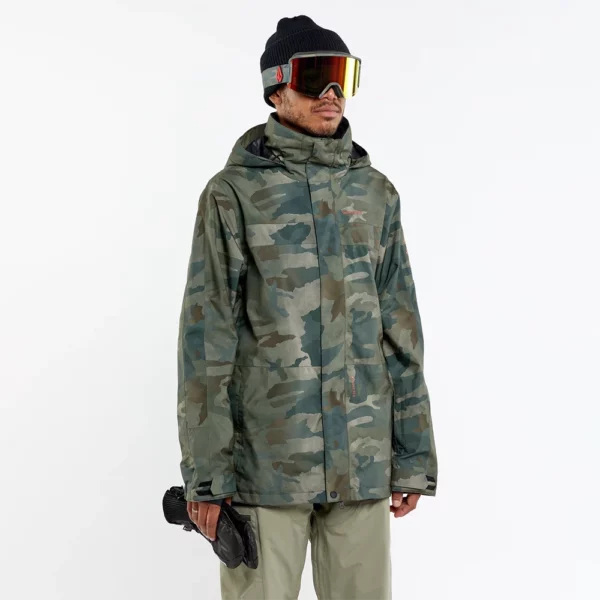 Volcom Men's V.Co Stretch Gore Tex Jacket - Cloudwash Camo