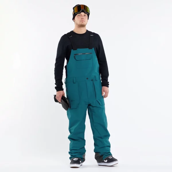 Volcom Men's Rain Gore Tex Bib Overall - Blue